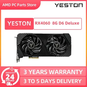 Graphics Cards Yeston RTX 4060 8G D6 GPU GDDR6 Nvidia Graphic Card 8Pin 128 Bit RTX4060 For PC Gaming