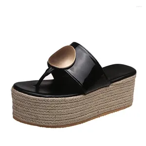 Hausschuhe Schuhe Für Mädchen Casual Plattform Niedrigen Gummi Flip-Flops Slides Slipers Frauen Große Größe Dame Luxus Weiche Hawaiian 2023