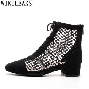 Boots Rome Sexy Ladies Fashion Boots Women Pumps Black High Heel Boots Womens Ankle Boots Low Heel Shoes Woman Botas Mujer Invierno 231027