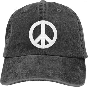 Top Caps Barış Logosu Vintage Beyzbol Kapağı Şapka Erkekler için Kadınlar Ayarlanabilir Pamuk Koşu Sporları Klasik Moda Plain Trucker Mom Baba Hediye