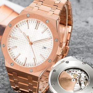 U1 İzle Erkek Saatleri 44mm Tam Paslanmaz Steelautomatik Makine Hareketi Safir Cam 5atm Su Geçirmez Kauçuk Kayış Montre De Luxe Bilek saati