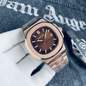 zegarki 41 mm stal nierdzewna Mężczyźni Automatyczny ruch na nadgarstek Auto Mechaniczny Zegarek Zegarek Watch Wysokiej jakości wskaźnik Nautilus Manewr może wyświetlać stabilne