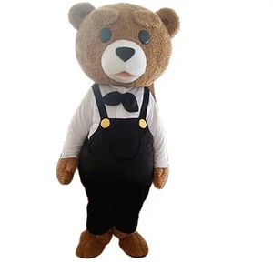 2024 de alta qualidade Teddy Bear Mascot Costumes Halloween Fantasia Vestido de Festa Personagem de Desenho Animado Carnaval Xmas Páscoa Publicidade Festa de Aniversário