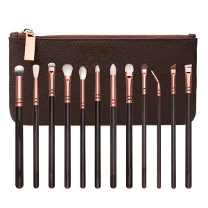 Pennelli Trucco Cosmetici Strumento 12 PZ/SET Kit borsa completa Set Borsa organizer professionale da viaggio Piccola grande 12 pennelli per il viso