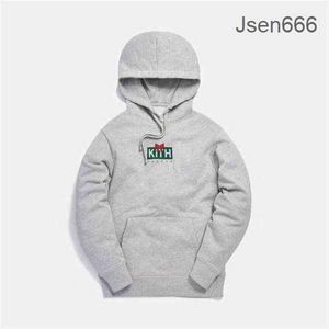 Kith Hoodie fw kith smakołyki z kapturem ciężkie z kapturem mężczyźni mężczyźni Kobieta Najlepsza jakość pudru z ciasta pudełko kith bluzy sweter n7mb