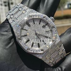 Мужские дизайнерские мужские часы с муассанитом и бриллиантами Iced Out, высококачественные часы Montre с автоматическим механизмом Orologio.Монтре Де Люкс L22