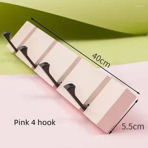 Hooks 4 Solid Wood Wall Towel Coat Clothes Rack Shelf Living Room Row Hook Organizer Key Holder