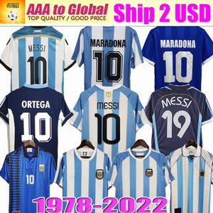 1978 1986 1998 Maglia da calcio retrò Argentina Maradona 1994 1996 2000 2001 2006 2010 Kempes Batistuta Riquelme HIGUAIN KUN AGUERO CANIGGIA AIMAR Maglie da calcio