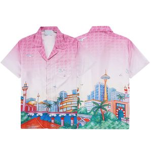 mens designer shirts casablanc Hawaii Shirts dress shirt printing pattern camicia unisex button Men Casual Shirts M-3XL