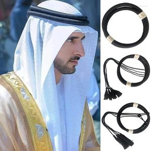 Bandanas Arab pannband halsduk rep Mellanöstern muslimsk dubai turban cap wrap arabiska män huvudkläder huvudduk