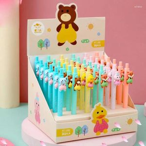 PCS/LOT CARTOON Forest Animal Press Pen Śliczne 0,5 mm czarny atrament Pens Pensor Office School Writing Supplies Hurt