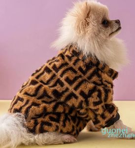 2023-Dog Vestuário Designer Roupas para Cães Casaco de Pele Cães Clássicos Jaqueta Teddy Bichon Bulldog Schnauzer