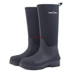 Botas de chuva Sapatos de chuva de cano alto para homens, botas leves de borracha integradas à prova d'água para pesca ao ar livre, botas de borracha antiderrapantes para lavagem de carros, sapatos de água