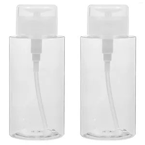 Gel per unghie Contenitore per liquidi da viaggio Dispenser per pompa in bottiglia Bottiglie a spinta per vuoto Pressa per struccante vuota