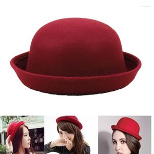 Berets Kids 'Black Party Hat Magician Short Brim Fedora Top na ubranie i wiktoriańskie imprezy kostiumowe