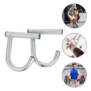 Resistance Bands 2 Pcs Pull Hook Fitness Up Rope Handle Metal Sports Accessories Workout Grip Steel Exercises Handles