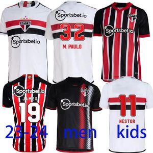 2023/24 Sao Paulo FC Fußballtrikots JAMES GALOPPO RAFINHA PATO LUCIANO Hemden Herren CALLERI LUCAS ARBOLEDA DAVID PABLO MAIA Fußballuniformen Kinderset