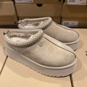 Economici Migliori Pantofole Tasman Donna Taglia 8 Stivaletti in lana di castagna Classic Tazz Piattaforma con semi di senape Scivoli Stivaletti Scarpe da donna Taglie forti EUR35-44 Senza scatola