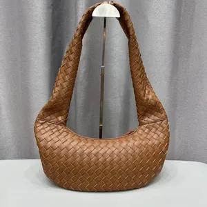 23ss designer saco de luxo das mulheres um ombro bolsa tote moda crescente axilas saco couro das mulheres grande capacidade tecido saco