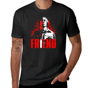 Erkek Polos Anton Chigurh Arkadaş Eski T-Shirt Vintage T Shirt Kısa Sevimli Üstler Ter Gömlek Erkekler