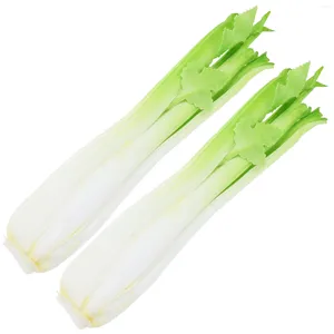 Decorative Flowers 2pcs Artificial Cucumbers Foams Celery Fake Vegetable Models Lifelike