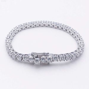 High-end Iced Out VVS Moissanite Diamond S925 SLIVER 9K 10K/14K/18K Solid Gold Tennis Armband