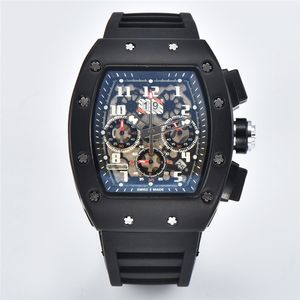 Лидер продаж, брендовые мужские часы, кварцевые многофункциональные мужские спортивные часы, резиновый ремешок orologio uomo