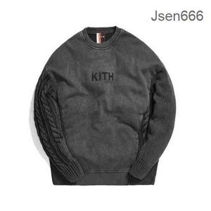 Kith Hoodie Mens Hoodiesセール女性デザイナーセーター男性用温かいフード付きKith Sデザインスナップバック厚いパーカージャケットS643