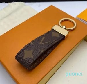 Keychain designer key chain luxury leather key ring male personalized bag charm female car key charm classic