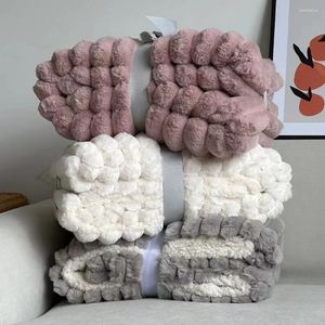 Filtar fluffiga mjuka fleece filt dubbelsidig tjockare varm fuzzy för vinterkvalitet imitation sammet kast soffa