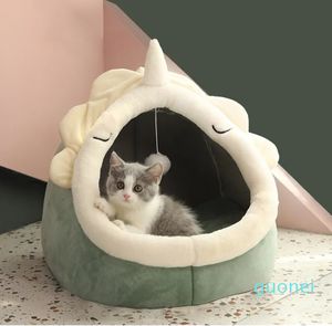 Casa de gato cama quente macia pequena esteira para cachorro cesta para animais de estimação gatinho aconchegante