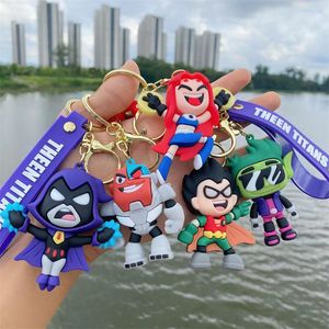 Wholesale Bulk Anime Car Keychain Charm Accessories Juvenile Boxing Key Ring Cute Couple Students Personalized Creative Valentine's Day Gift 5 Styles DHL