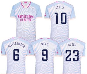 23 24 24 Mead Little L.Codina G.jesus Saka 2023 2024 Williamson Miedema 11 Russo 23 McCabe L.Codina Catley Men's Children's Children Sports Football Jersey Kit