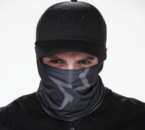 2020 Watch Dogs Aiden Face Mask Cap Cotton Hat Set Costume Cosplay Mask Hat Mens Panel Tactique Baseball Caps2105831