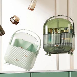 Caixas de armazenamento transparente caixa de cosméticos maquiagem gaveta organizador jóias batom recipiente caso beleza suprimentos para casa