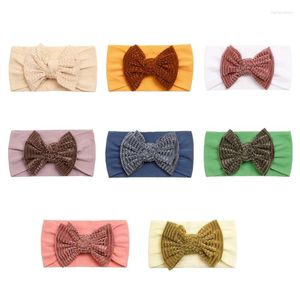 Hair Accessories Baby Bowknot Headband Soft Elastic Headwear Wide Band