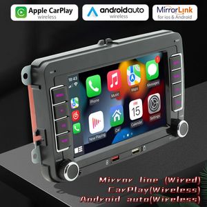 7-дюймовый 2-Din автомобильный радиоприемник GPS MP5-плеер Android Auto Carplay для 7 
