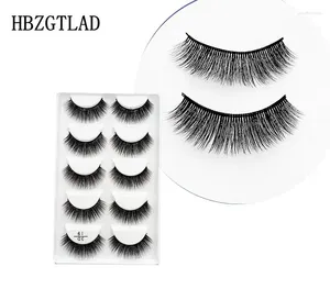 FALSE EYGRASS 2023 5 PAIRS REAL MINK 3D Natural Lashes Soft Eyelash Extension Makeup Kit Cilios 19