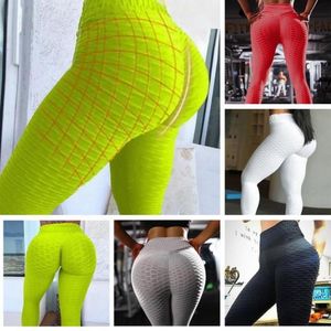 Kadın Antiklite Yoga Pantolon Beyaz Spor Taytlar Push Up Tayt Spor Salonu Egzersiz Yüksek Bel Fitness Çalışan Atletik Pantolon7213422
