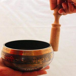 Decorative Figurines Singing Bowl Set For Relaxation Healing Plate Buddha Sound Nepal Yoga Meditation Therapy Tibetan