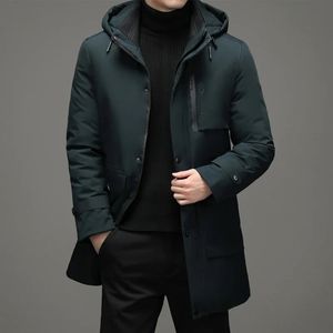 Mulheres para baixo parkas inverno jaqueta masculina casaco blusão grosso térmico com capuz longo parka 231027