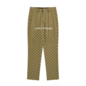 5A Designer Men Men's Suit Mix Style Autumn Fuducury Ludgging Pants Slim Fit Plaid G Jacquard Full Body Logo Suit Pants