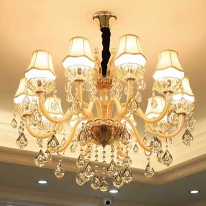 European style chandelier living room lighting atmosphere candle lamp simple modern restaurant lamp bedroom crystal lamp