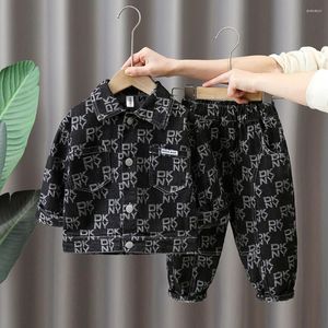 Kleidung Sets Frühling Autum Baby Boy Boutique Set Mode Jungen Denim Jacke Und Hosen 2 Stück Outfits Kinder Bebes Mädchen Anzüge 2-9Y