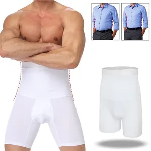 Men's Body Shapers Men Shaper Waist Trainer Slimming Shorts High Shapewear Modeling Panties Boxer Briefs Stretch Tummy Control Underwear