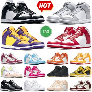 Designer High Top Casual Shoes Me Women White Black Panda UNC University Blue Chill Varsity Maize Pink Prime Vast Grey Syracuse Team Red Trainers Sneakers