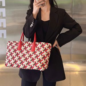 10A Replicação de alto nível BV's Intreccio cabat tote Bag 37cm Designer Lambskin Weave Mulheres Bolsas Macaron Cor correspondente Bolsa de compras Bolsas de ombro Frete grátis