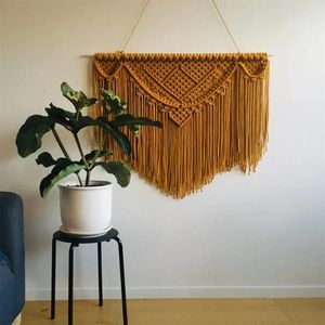 Tapestries Promotion Big Macrame Wall Hanging Tapestry Bohemian Handwoven For Home Decor Background Living Bedroom Gift Room