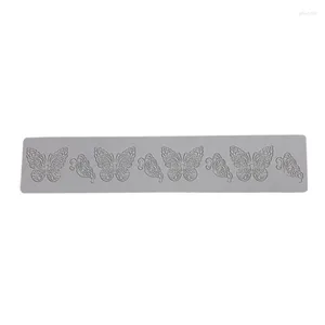 Backwerkzeuge aushöhlen Schmetterling Waben Zucker Flipping Spitze Pad DIY Schokolade dünne Chips Kuchen Dekoration Silikonform C6UE