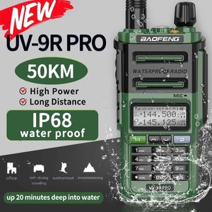 Walkie Talkie Baofeng UV9R Pro IP68 à prova d'água Dual Band 16KM S22 Rádio VHF UHF CB Ham Plus portátil em dois sentidos 231030